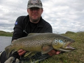 Great brown trout fishing in the north. Great brown trout fishing in the north.